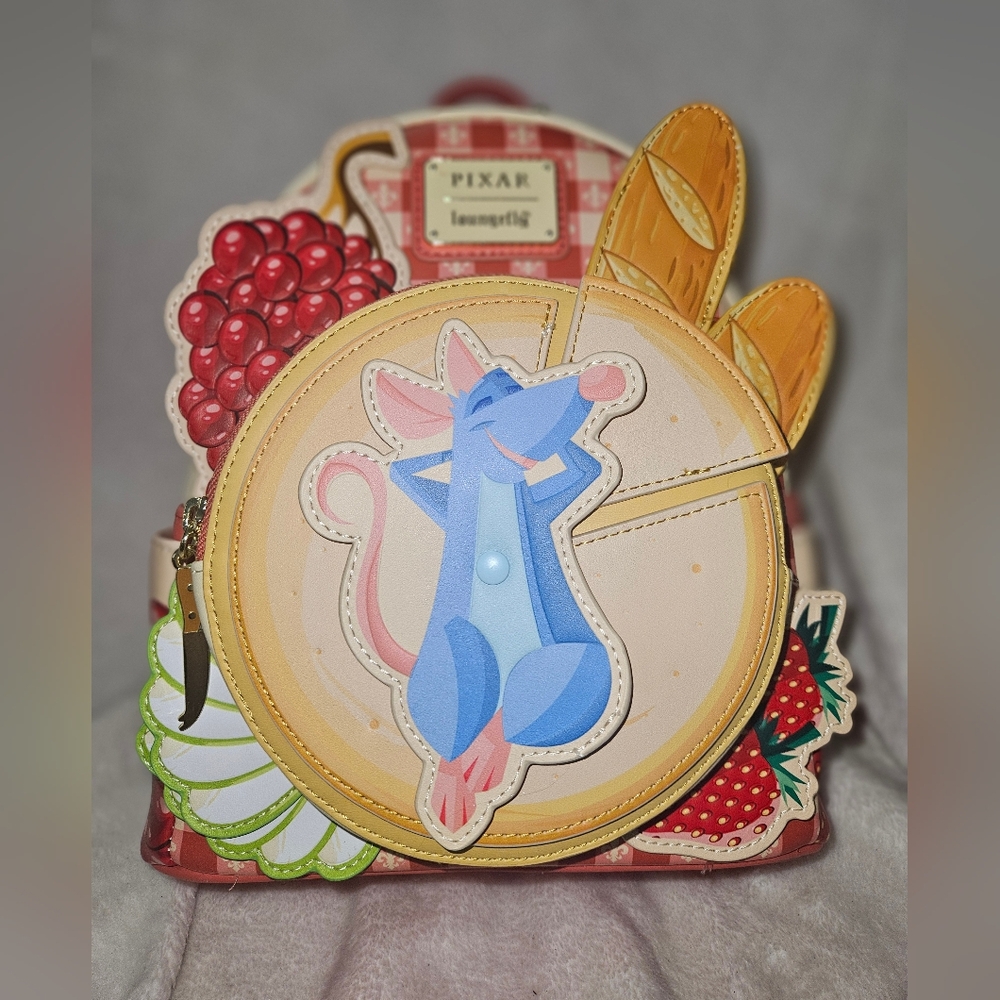LOUNGEFLY PIXAR Ratatouille Remy Grape & Strawberry Scented Mini Backpack